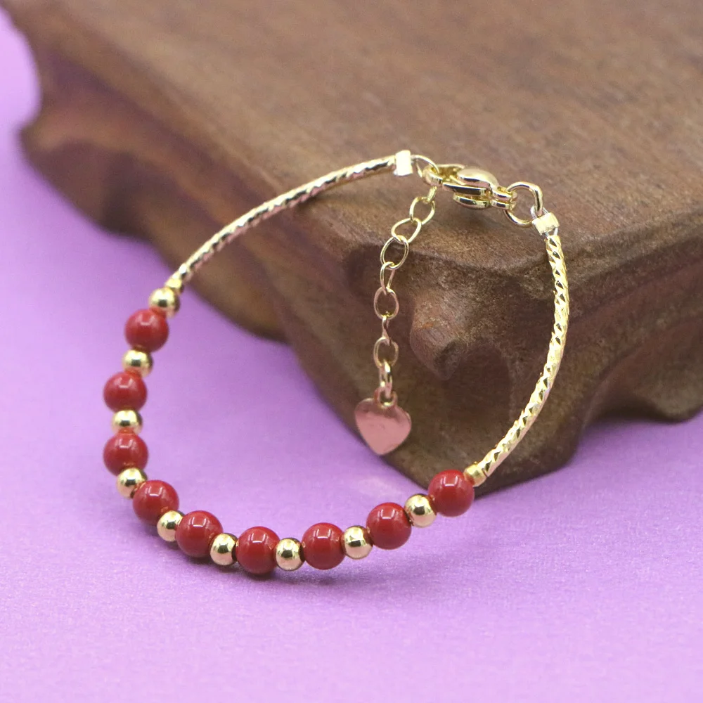 Yoga Fitness Tracker - Lovely Red Bracelet Baby Girls Lobster