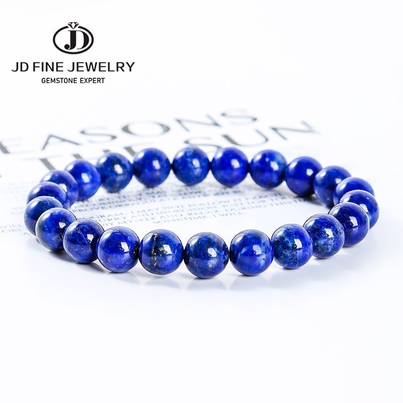 Yoga Fitness Tracker - JD Natural Stone Lapis Lazuli Beads