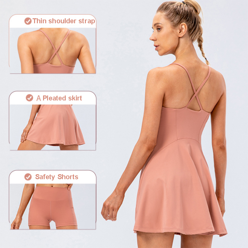 Women Tennis Yoga Skirt High S - огляд і ціна Yoga Fitness Dress