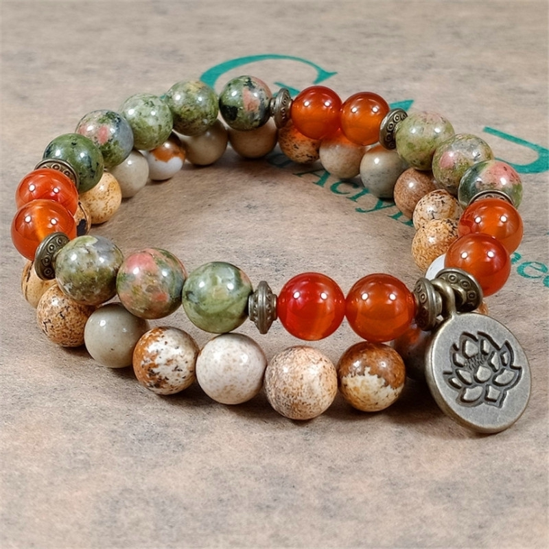 Charm Stone Wrist Mala Healing - огляд і ціна Yoga Fitness Tracker