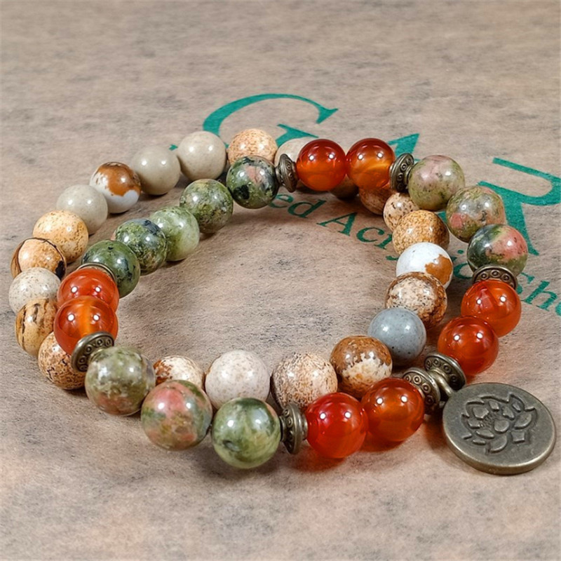 Charm Stone Wrist Mala Healing - огляд і ціна Yoga Fitness Tracker