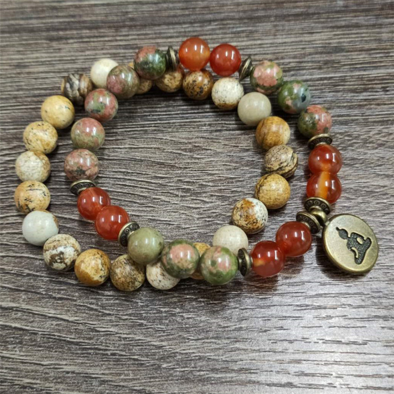 Charm Stone Wrist Mala Healing - огляд і ціна Yoga Fitness Tracker