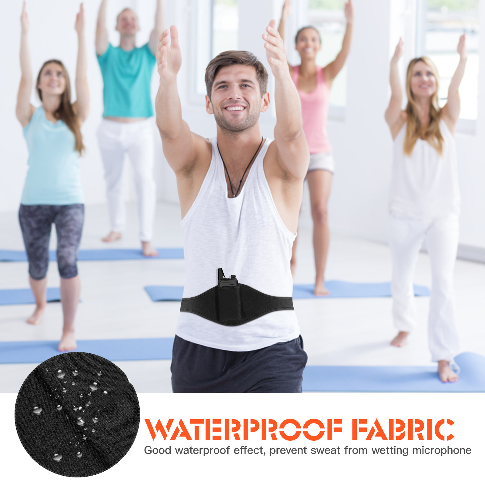 Mic Belt Adjustable Microphone - огляд і ціна Yoga Fitness Instructor