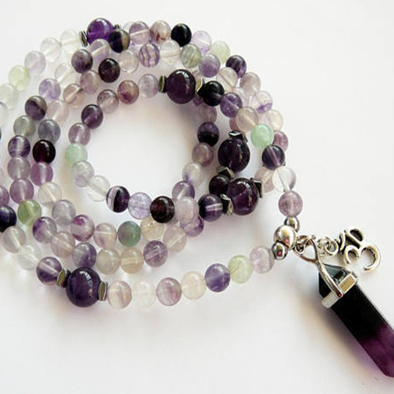 108 Mala Fluorite Necklace 108 - огляд і ціна Yoga Fitness Tracker