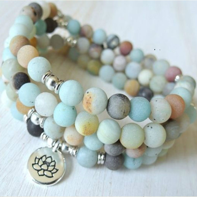 108 Mala Fluorite Necklace 108 - огляд і ціна Yoga Fitness Tracker