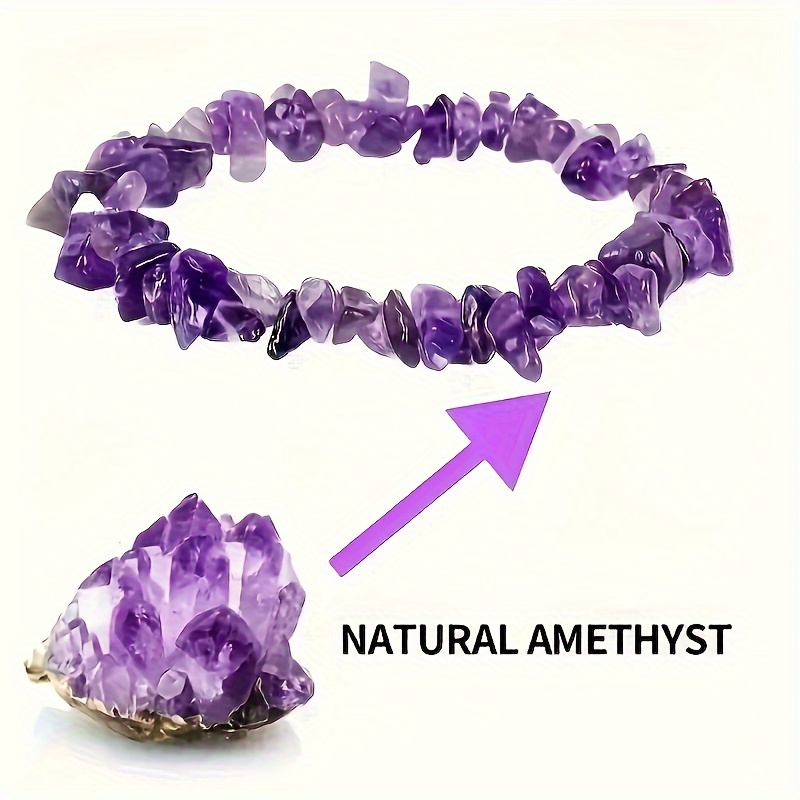 Natural Stone Amethyst Irregua - огляд і ціна Yoga Fitness Tracker