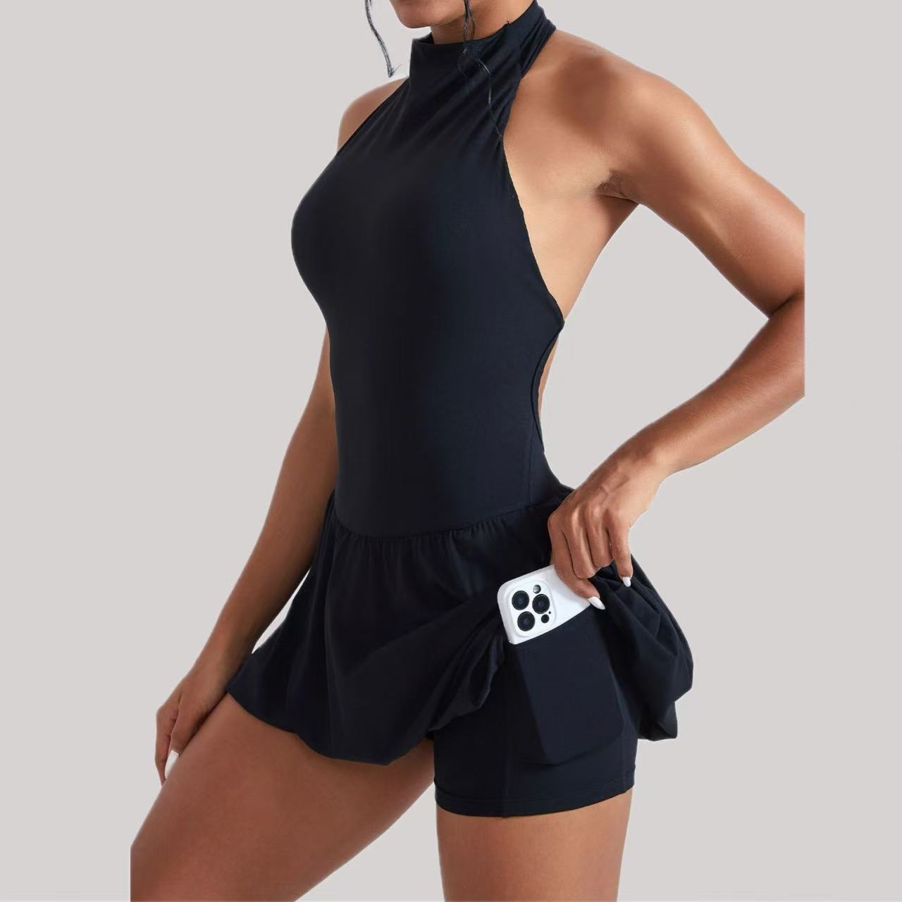 Ningyu High Neck Golf Tennis D - огляд і ціна Yoga Fitness Dress